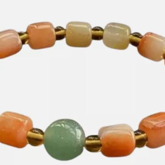 NWT 8mm Certified Natural Jade Round Beads Bracelet. Fashion Charm‎ Bracelet. - Picture 1 of 16
